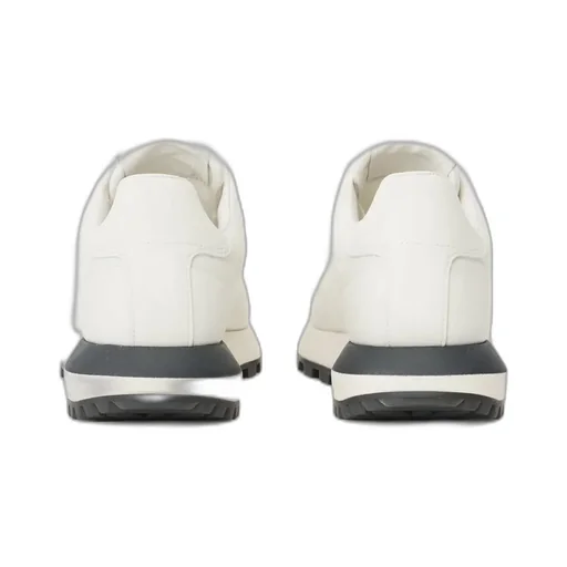 Emporio Armani Round Toe Lace-Up Sneakers