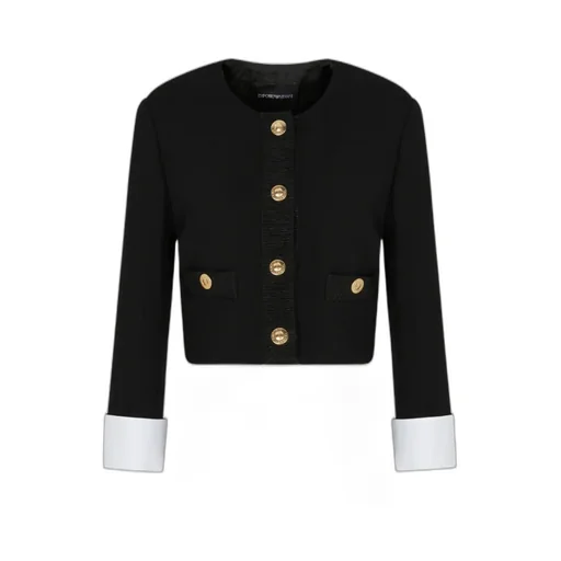 Crew Neck Long Sleeve Casual Jacket
