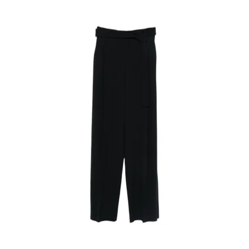 Emporio Armani Pleat Detailed Straight Leg Trousers