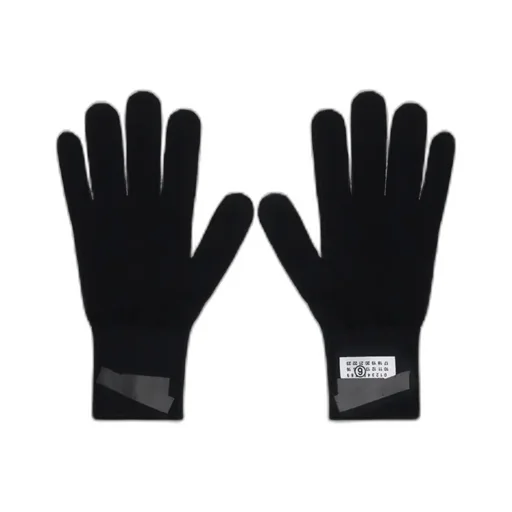 Mm6 Maison Margiela Numbers-Motif Knitted Gloves