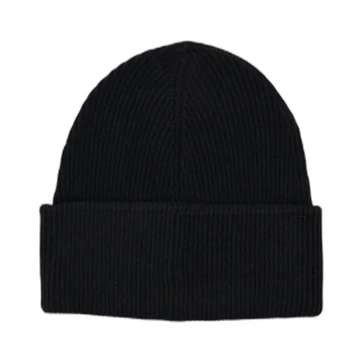 Mm6 Maison Margiela Logo Patch Ribbed Beanie