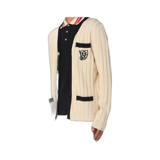 Monogram-Embroidered Cardigan