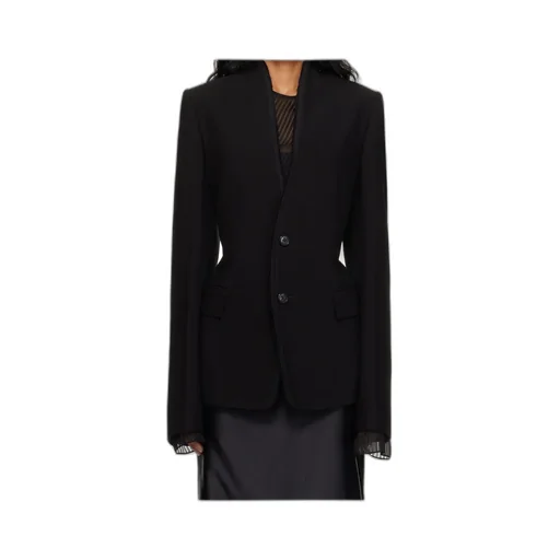 Sady Collarless Fitted Blazer