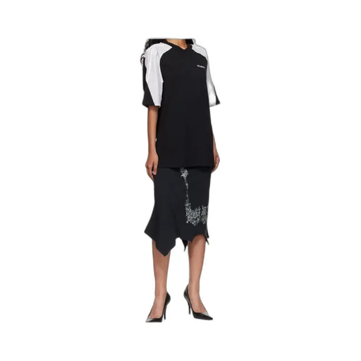 Hollow V-Neck T-Shirt