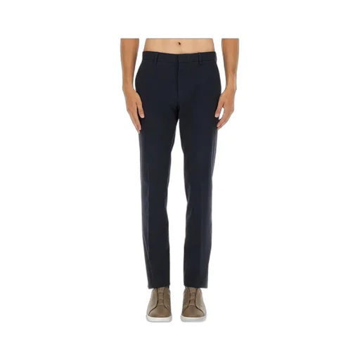 Side-Pocket Raw-Edge Trousers