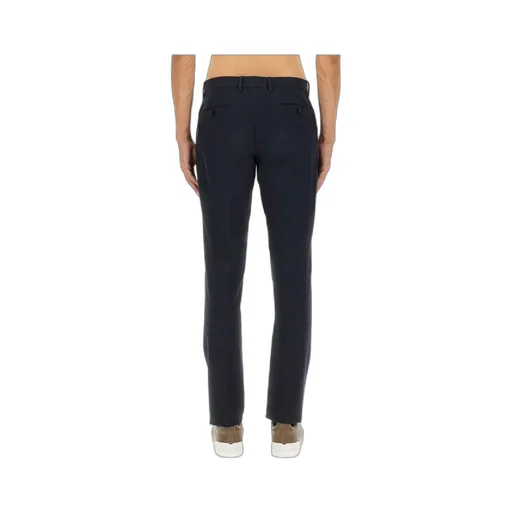 Side-Pocket Raw-Edge Trousers