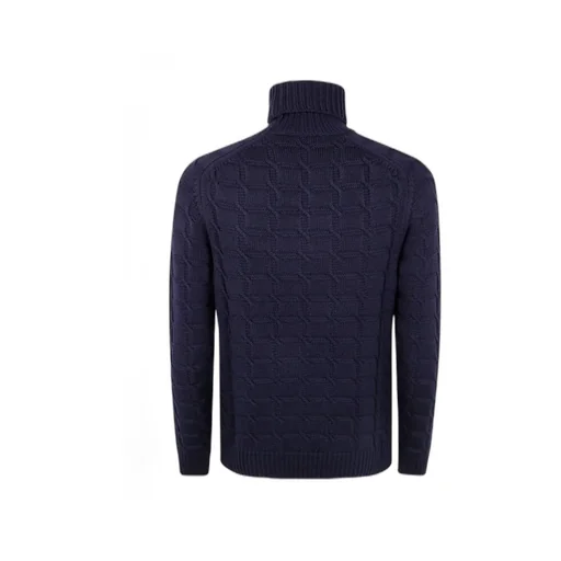 Cable-Knit Turtleneck Sweater