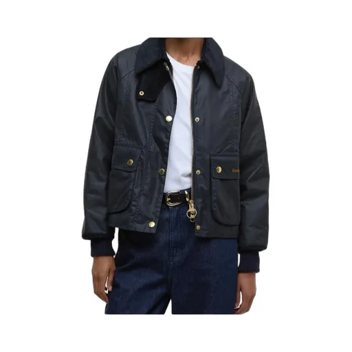 Barbour Cropped Beadnell Waxed Jacket