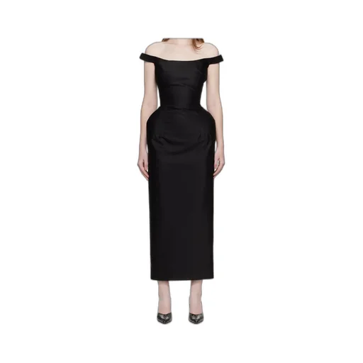 Off-Shoulder Padded Dress