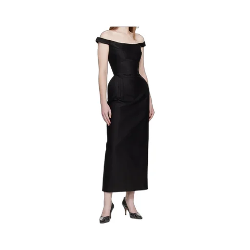 Off-Shoulder Padded Dress