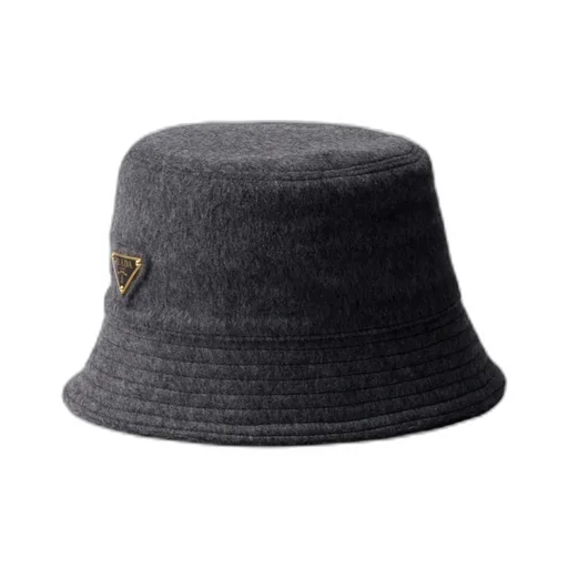 Prada Triangle-Logo Bucket Hat
