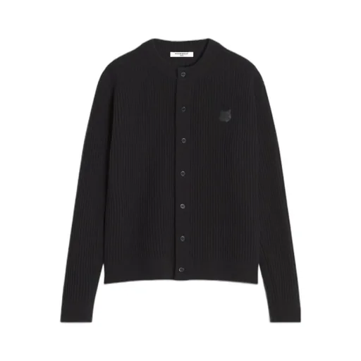 Maison Kitsuné Fox Head Ribbed Cardigan