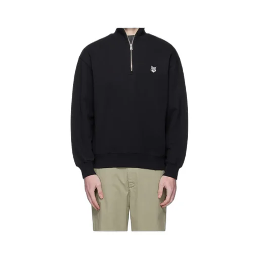 Maison Kitsuné Fox Head Half-Zip Sweatshirt