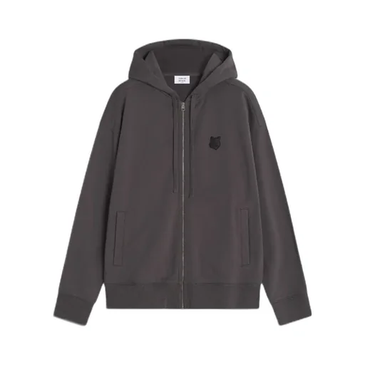 Maison Kitsuné Fox Head Zipped Oversized Hoodie