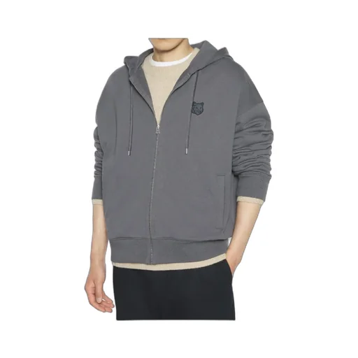 Maison Kitsuné Fox Head Zipped Oversized Hoodie