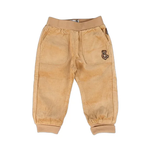 Moschino Kids Teddy-Embroidered Tapered-Leg Corduroy Trousers