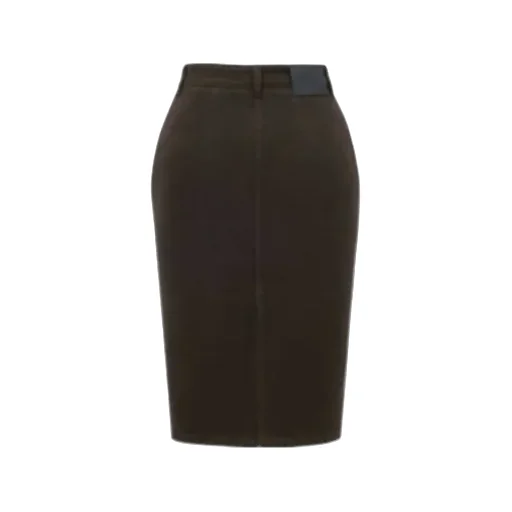 Saint Laurent Mid-Rise Denim Pencil Skirt