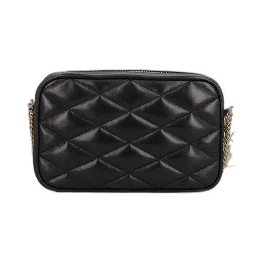 Logo Plaque Zip-Up Shoulder Bag