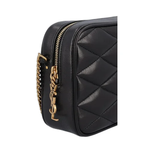 Logo Plaque Zip-Up Shoulder Bag