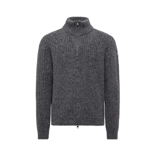 Alpaca & Wool Zip-Up Cardigan