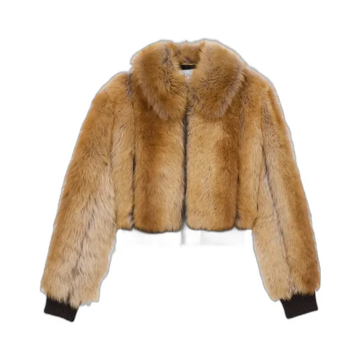 Zip-Front Shearling Jacket