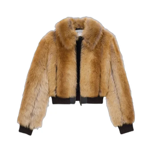 Zip-Front Shearling Jacket
