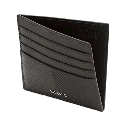 Open Cardholder In Textured Classic Calfskin