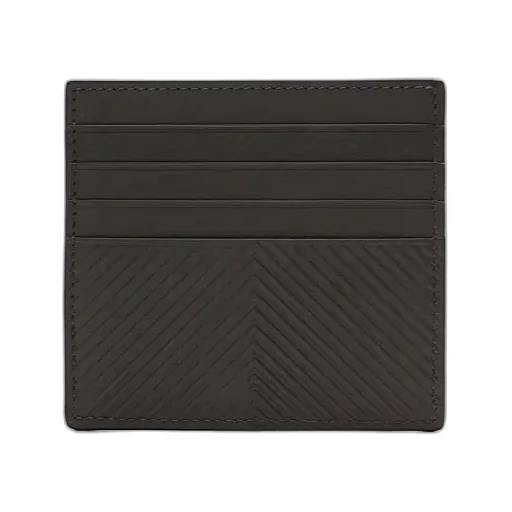 Open Cardholder In Textured Classic Calfskin