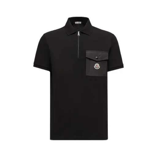 Cotton Piquet Polo Shirt With Pocket