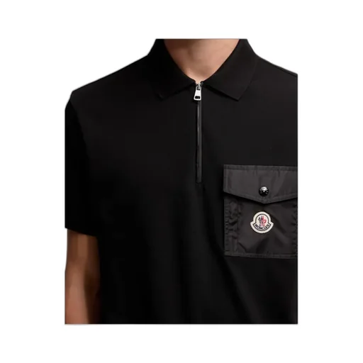 Cotton Piquet Polo Shirt With Pocket