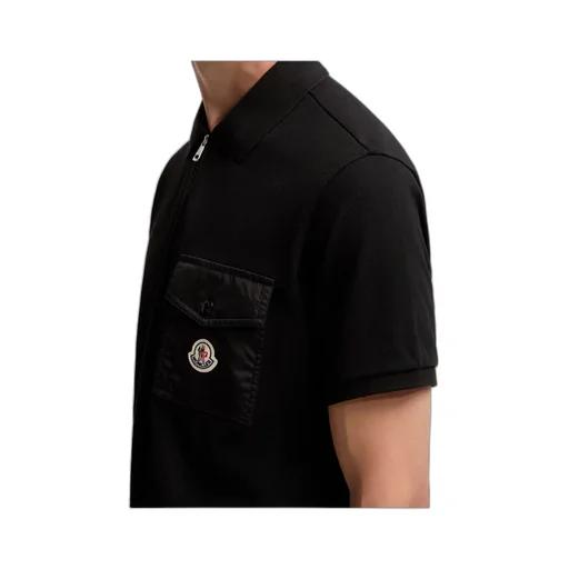 Cotton Piquet Polo Shirt With Pocket