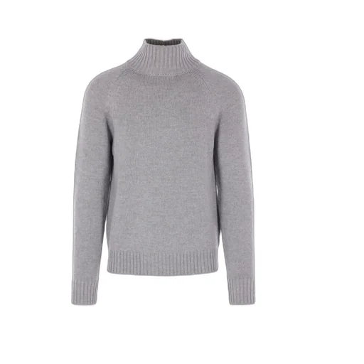 High-Neck Raglan-Sleeve Sweater