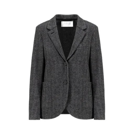 Herringbone-Pattern Wool Jacket
