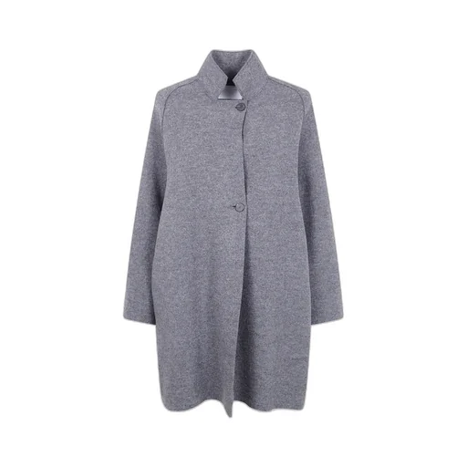 Raglan-Sleeve Wool Coat