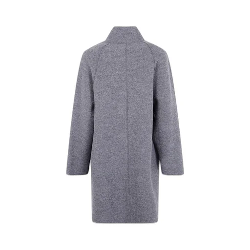 Raglan-Sleeve Wool Coat