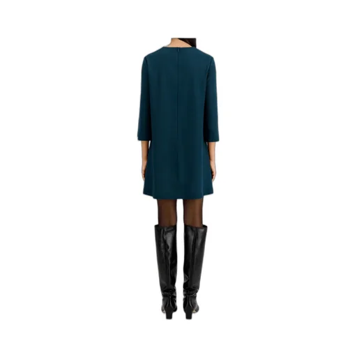 Long-Sleeved Wool Day Dress