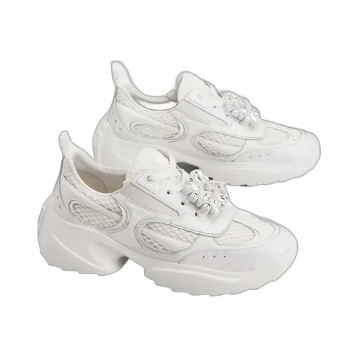 Viv' On The Run Sneakers In Leather And Fabric