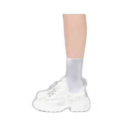 Viv' On The Run Sneakers In Leather And Fabric