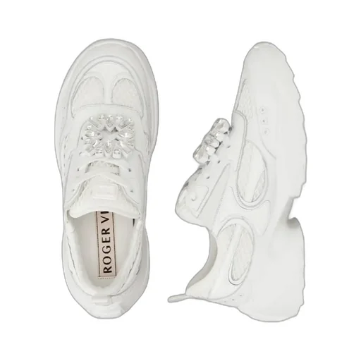 Viv' On The Run Sneakers In Leather And Fabric