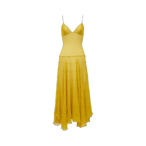 Saint Laurent V-Neck Sleeveless Dress