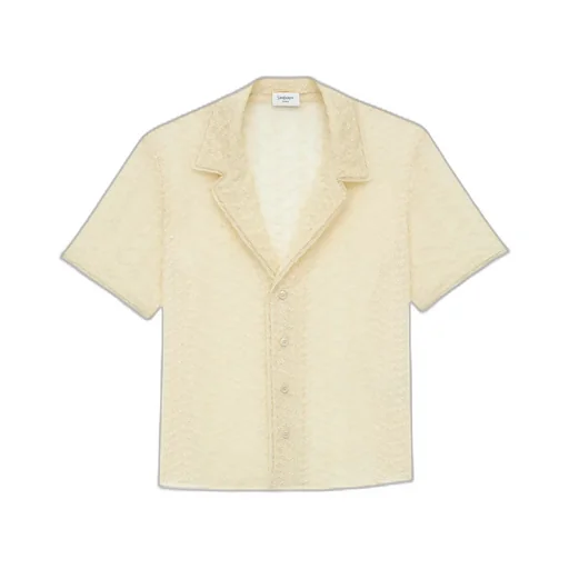 Saint Laurent Two-Piece Short-Sleeved Pajama Set