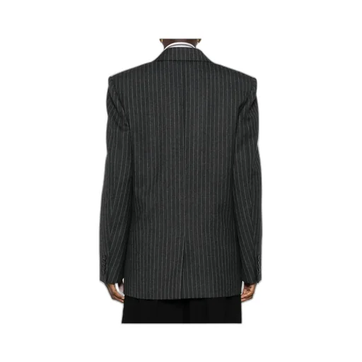 Saint Laurent Double-Breasted Long-Sleeved Jacket