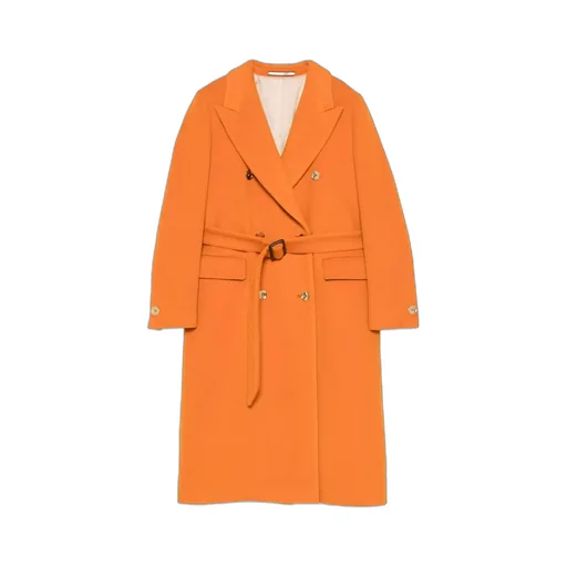 Belted Double-Breasted Coat