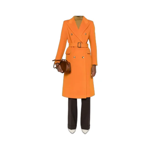 Belted Double-Breasted Coat
