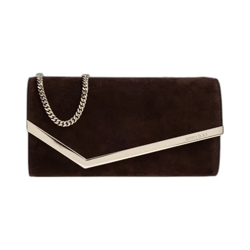Envelope Suede Clutch Bag