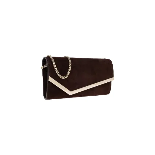 Envelope Suede Clutch Bag
