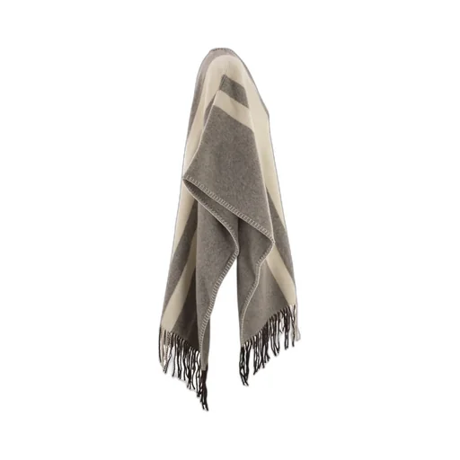 Fay Hook-Closure Fringed Poncho