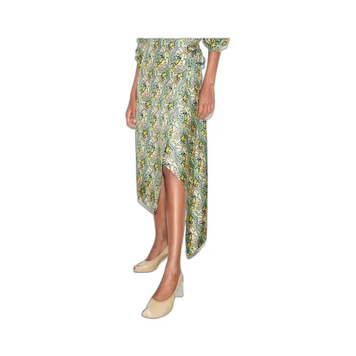 Printed Asymmetric Skirt