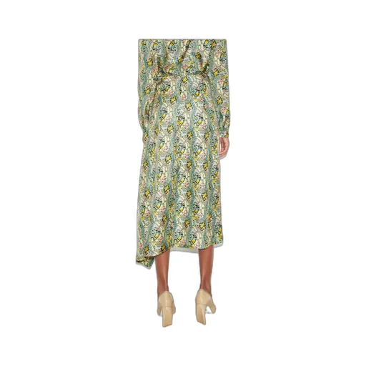 Printed Asymmetric Skirt