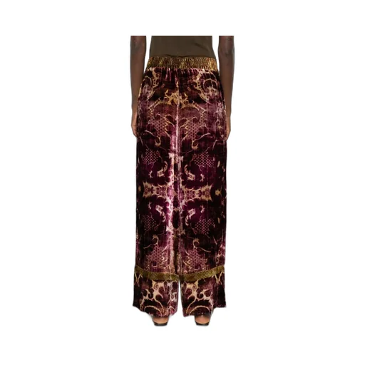 Elastic Waist Wide-Leg Pants